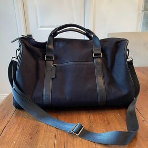 Jos A Bank black canvas duffle bag